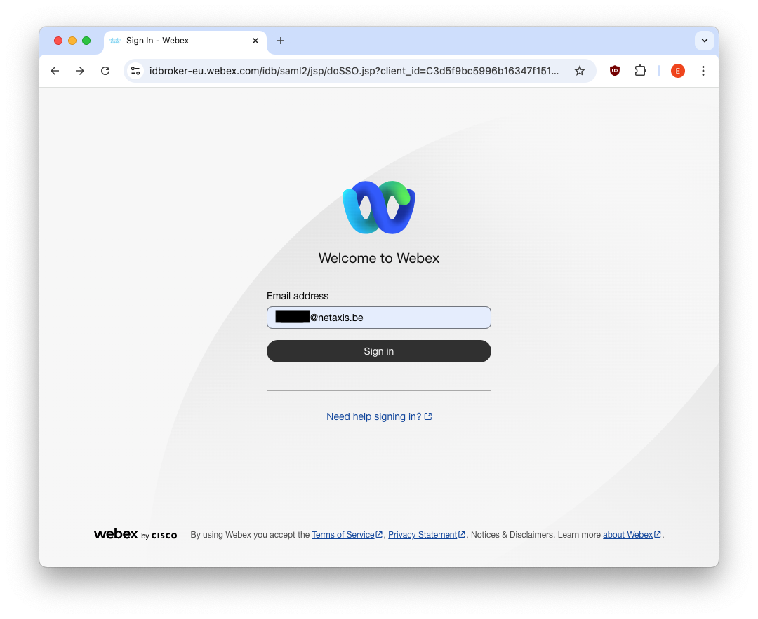 Webexapp login